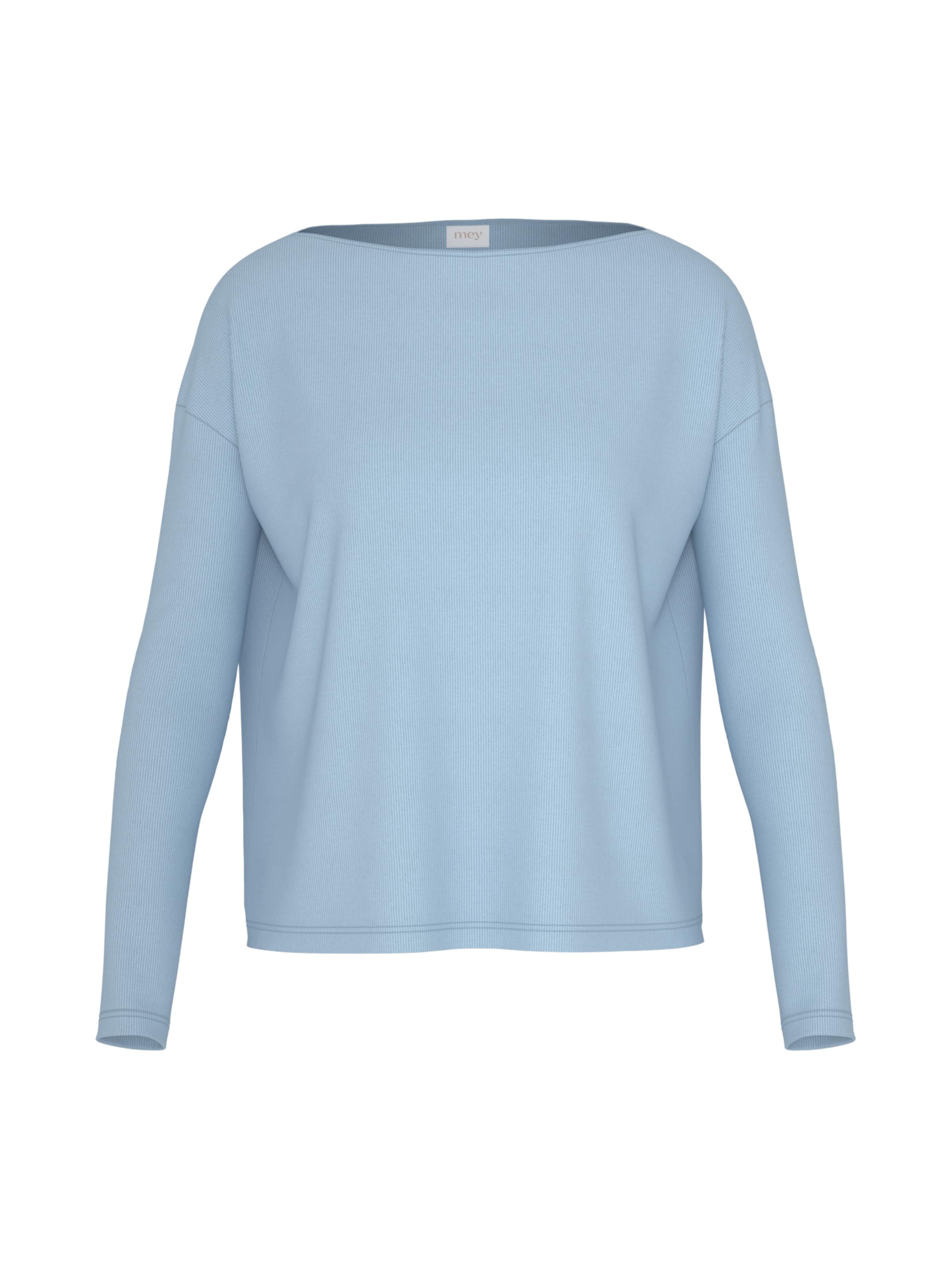 Chemise de nuit 'Casual Rib ' Mey en bleu : devant