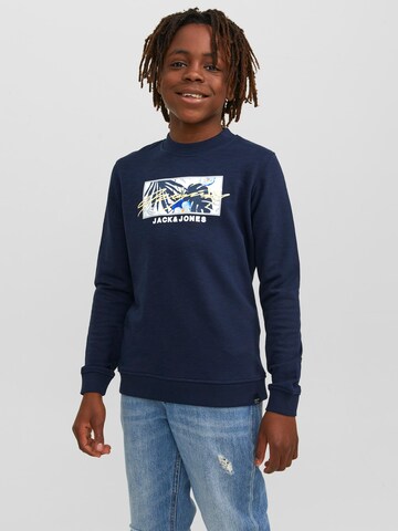 Jack & Jones Junior Sweatshirt in Blau: Vorderseite