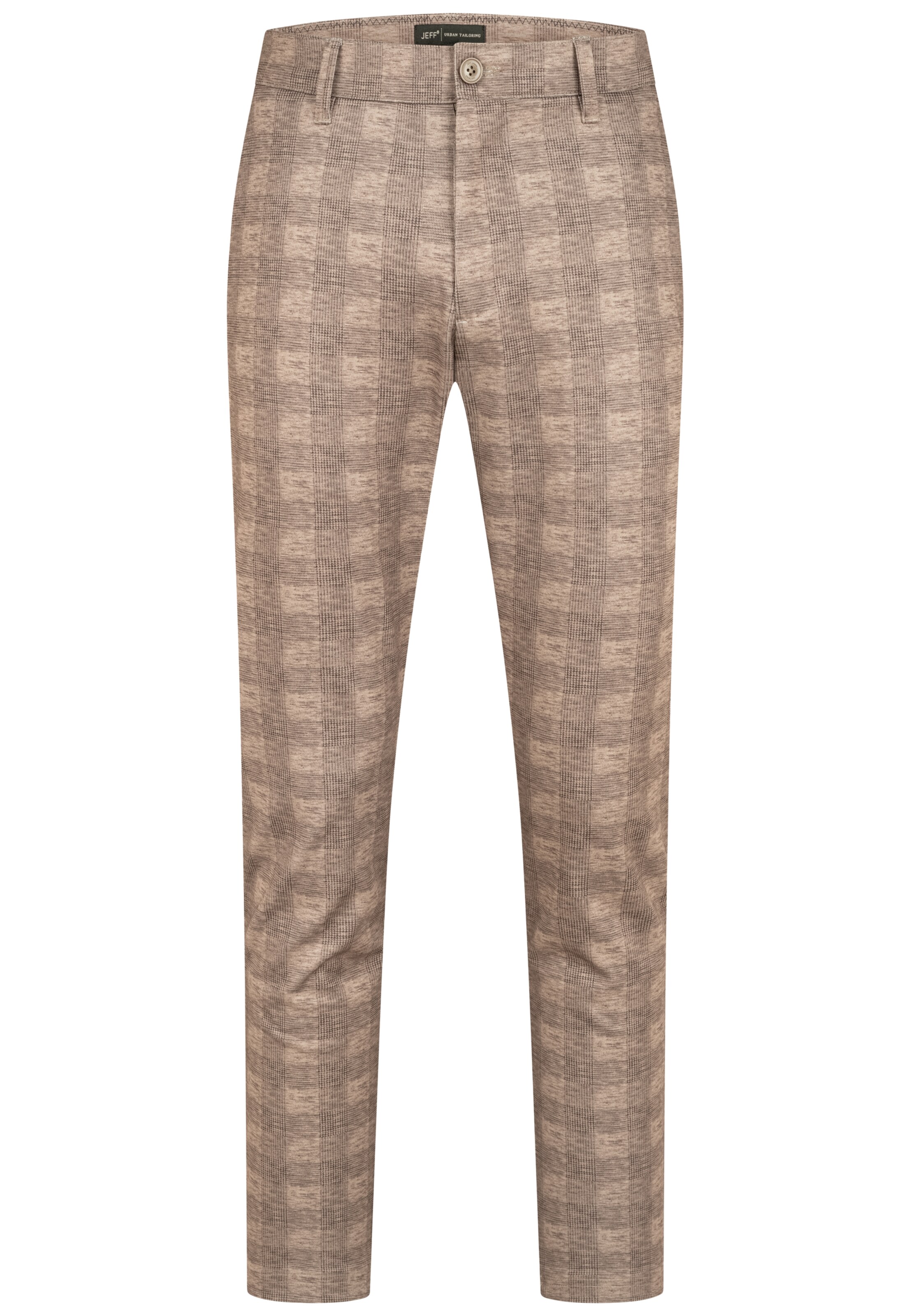 JEFF Slimfit Hose 'Leo' in Braun: Vorderseite