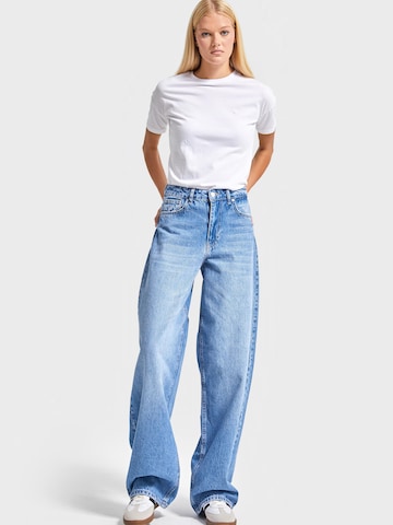IT'S BASIC Loose fit Jeans 'Skater High Rise Jeans - Ocean' in Blue