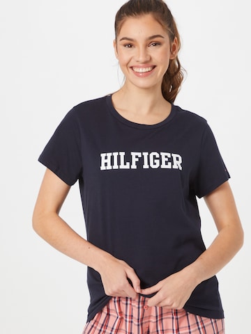 Tommy Hilfiger Underwear Pajama Shirt in Blue: front