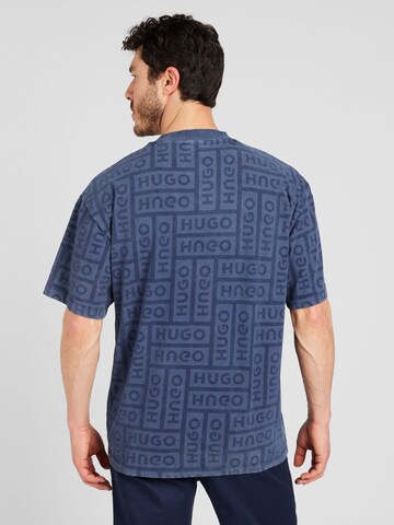 HUGO T-Shirt 'Nidane' in Blau
