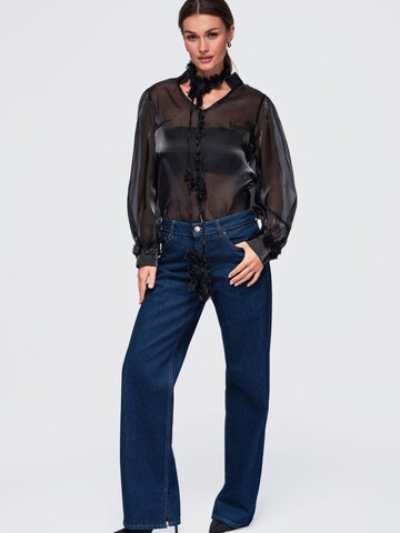 Camicia da donna di Ombre in nero