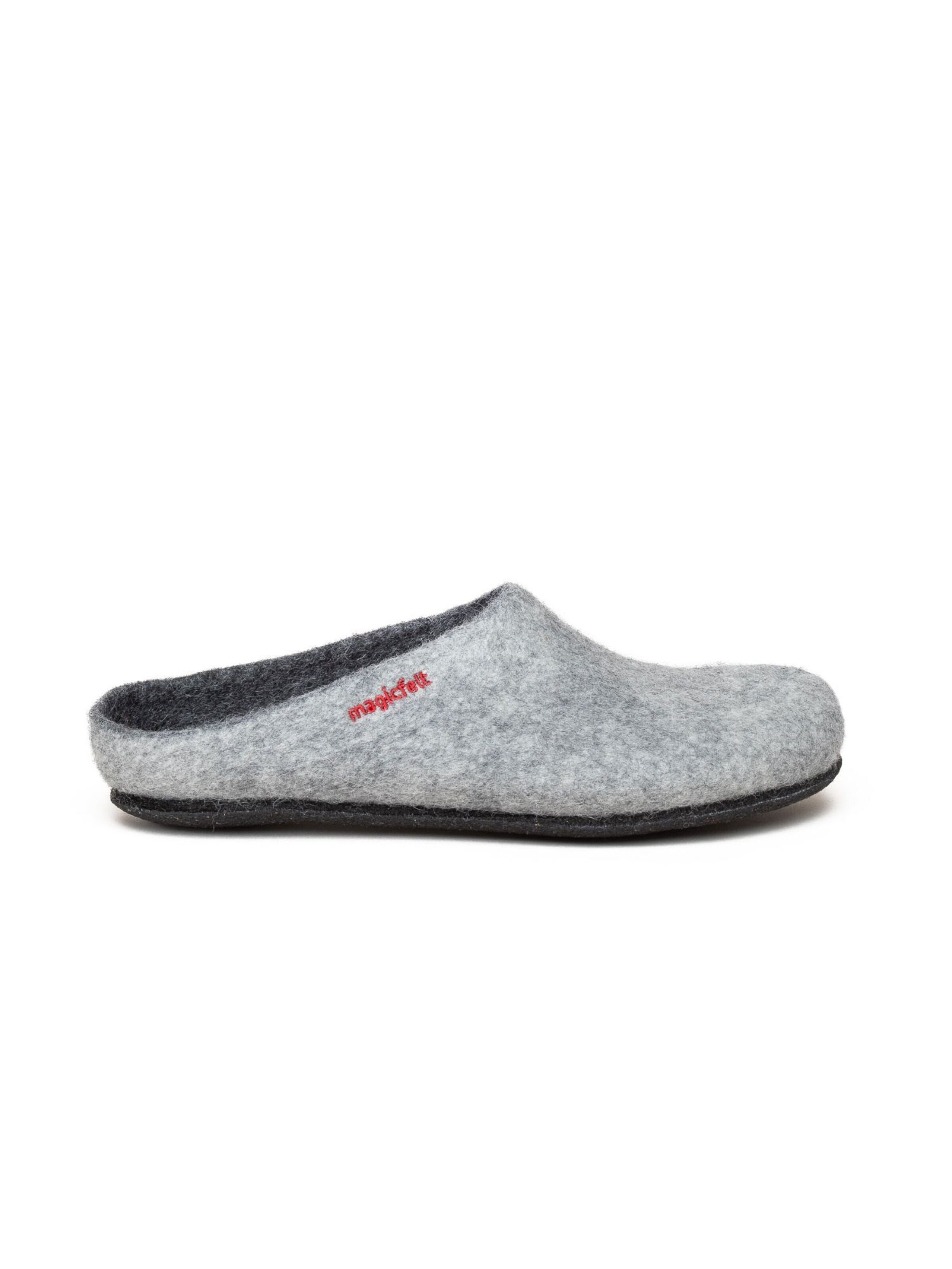 MagicFelt Slippers 'Filzpantoffel Magicfelt 709' in Grey
