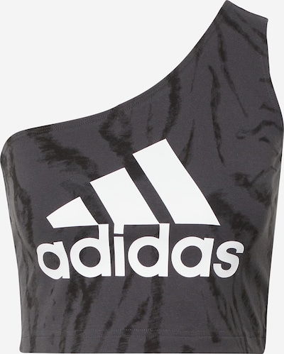 ADIDAS SPORTSWEAR Haut de sport 'Future Icons Animal Print' en gris / noir / blanc, Vue avec produit