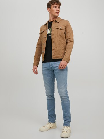 Coupe slim Jean 'Glenn' JACK & JONES en bleu