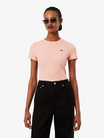 LACOSTE - Camisa em rosa: frente