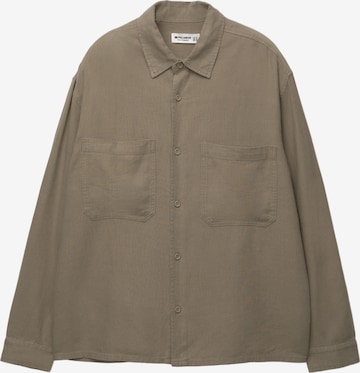 Comfort fit Camicia di Pull&Bear in grigio: frontale