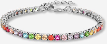 Pure Schmuck Armband 'Iced Out Rainbow Tennisarmband 925 Silber' in Silber: Vorderseite