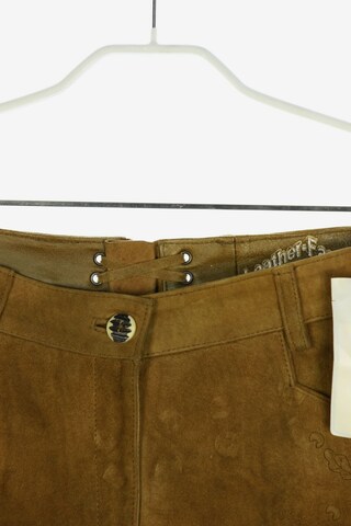 Leather-Fashion Pants in L in Beige