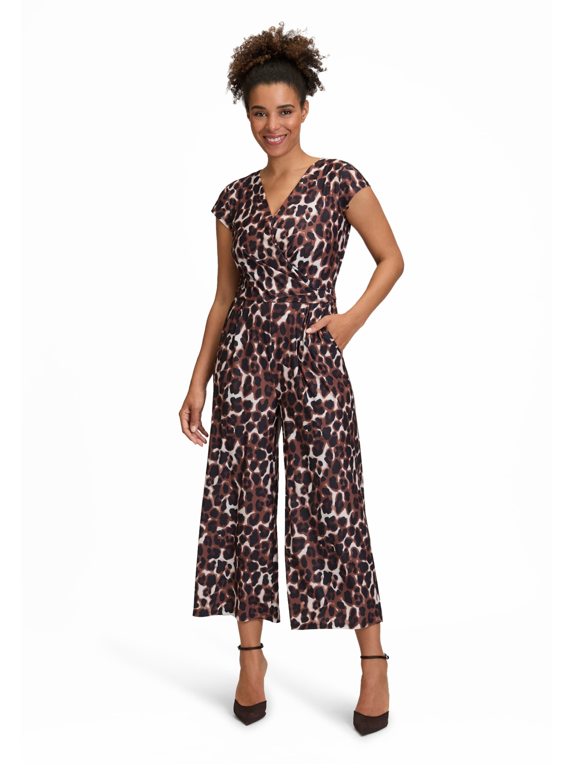 Betty & Co Jumpsuit in Bruin: voorkant