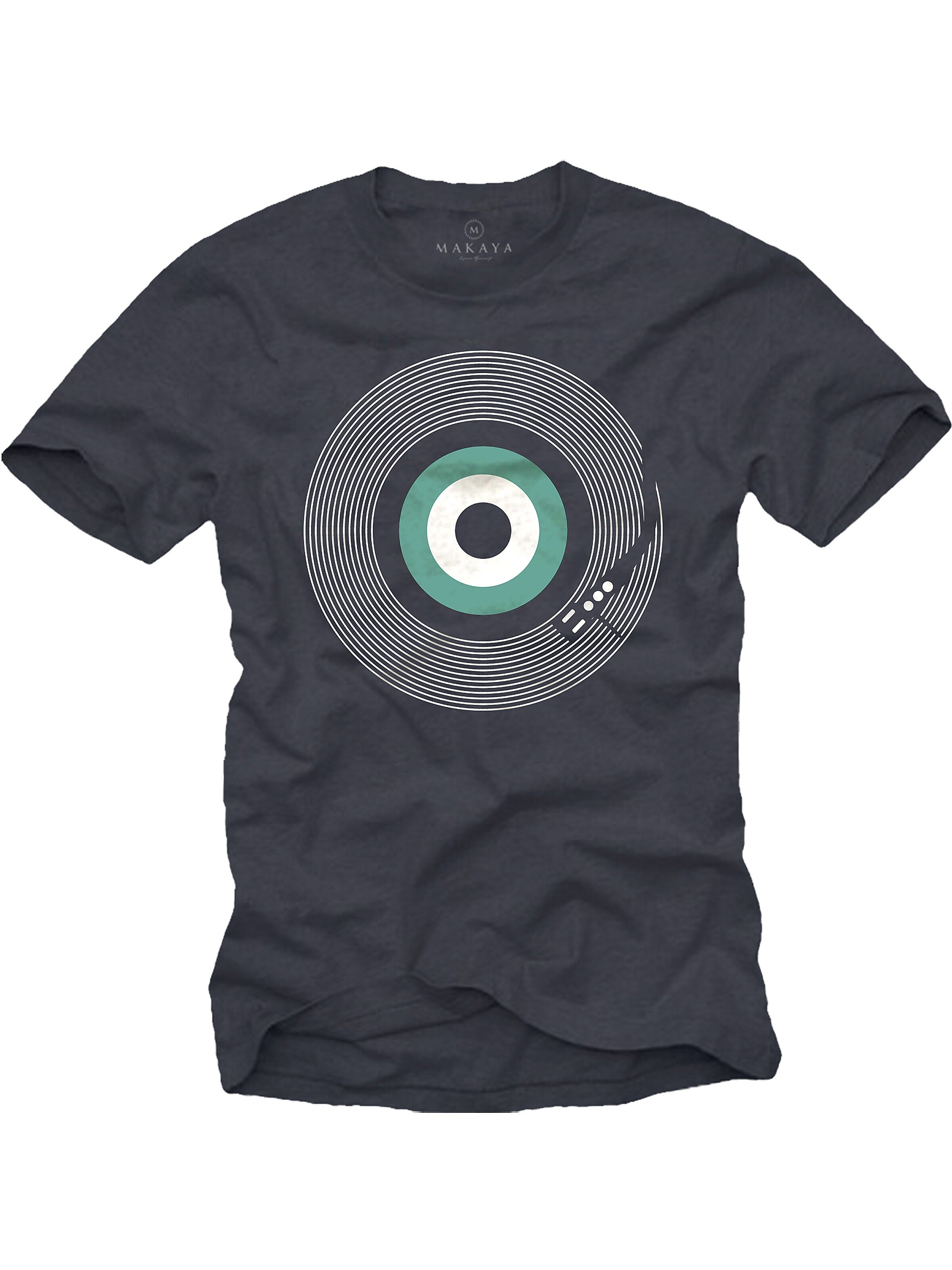 MAKAYA Shirt 'Final Track' in Grey: front