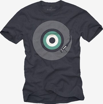 MAKAYA Shirt 'Final Track' in Grey: front