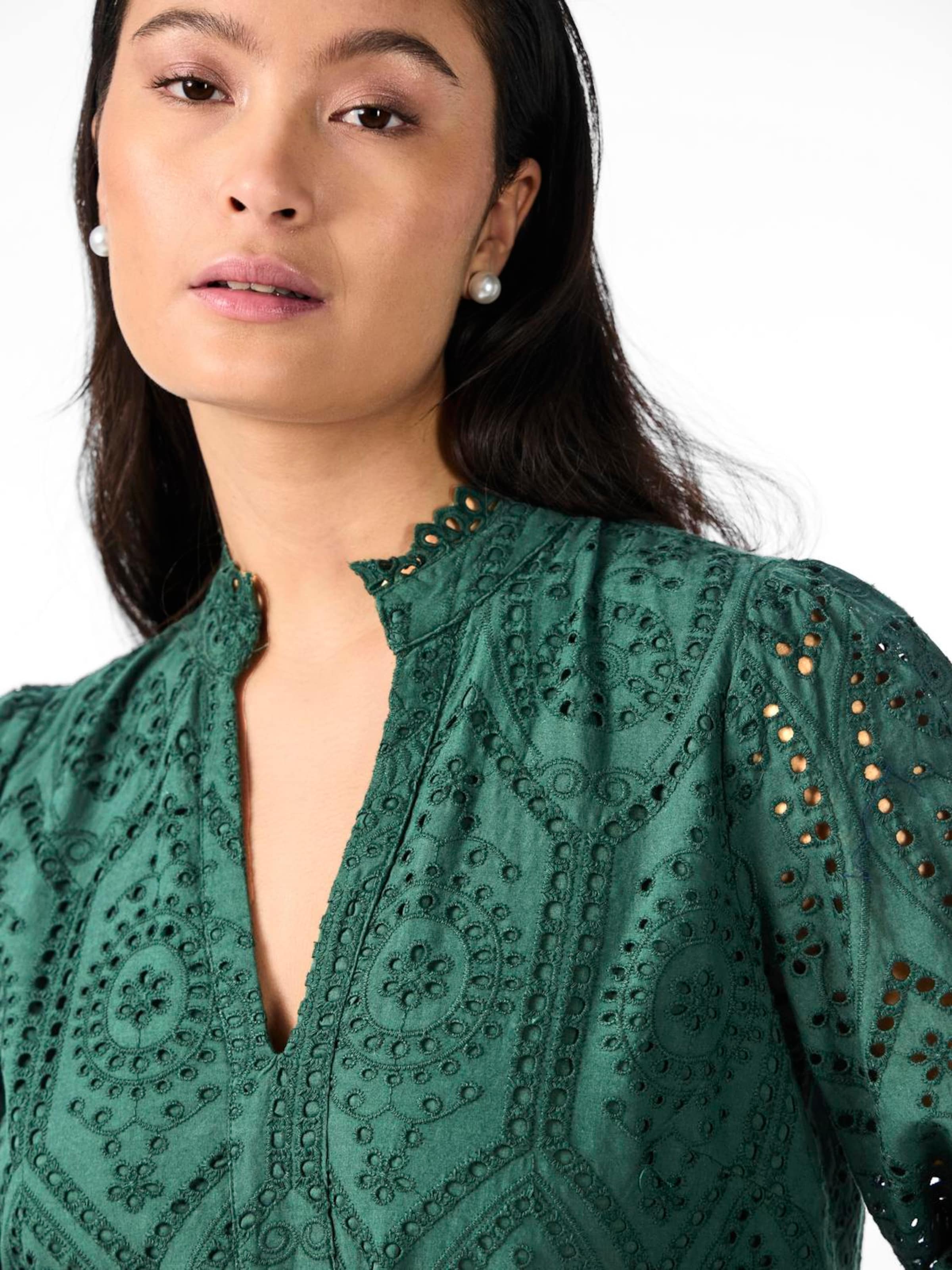 Rochie tip bluză 'Yasholi' de la YAS pe verde