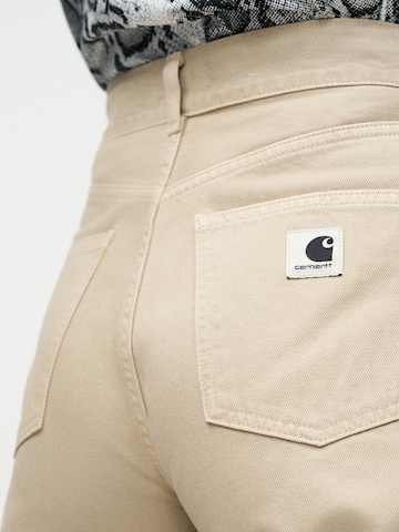 Carhartt WIP Szeroka nogawka Jeansy 'Jane' w kolorze beżowy
