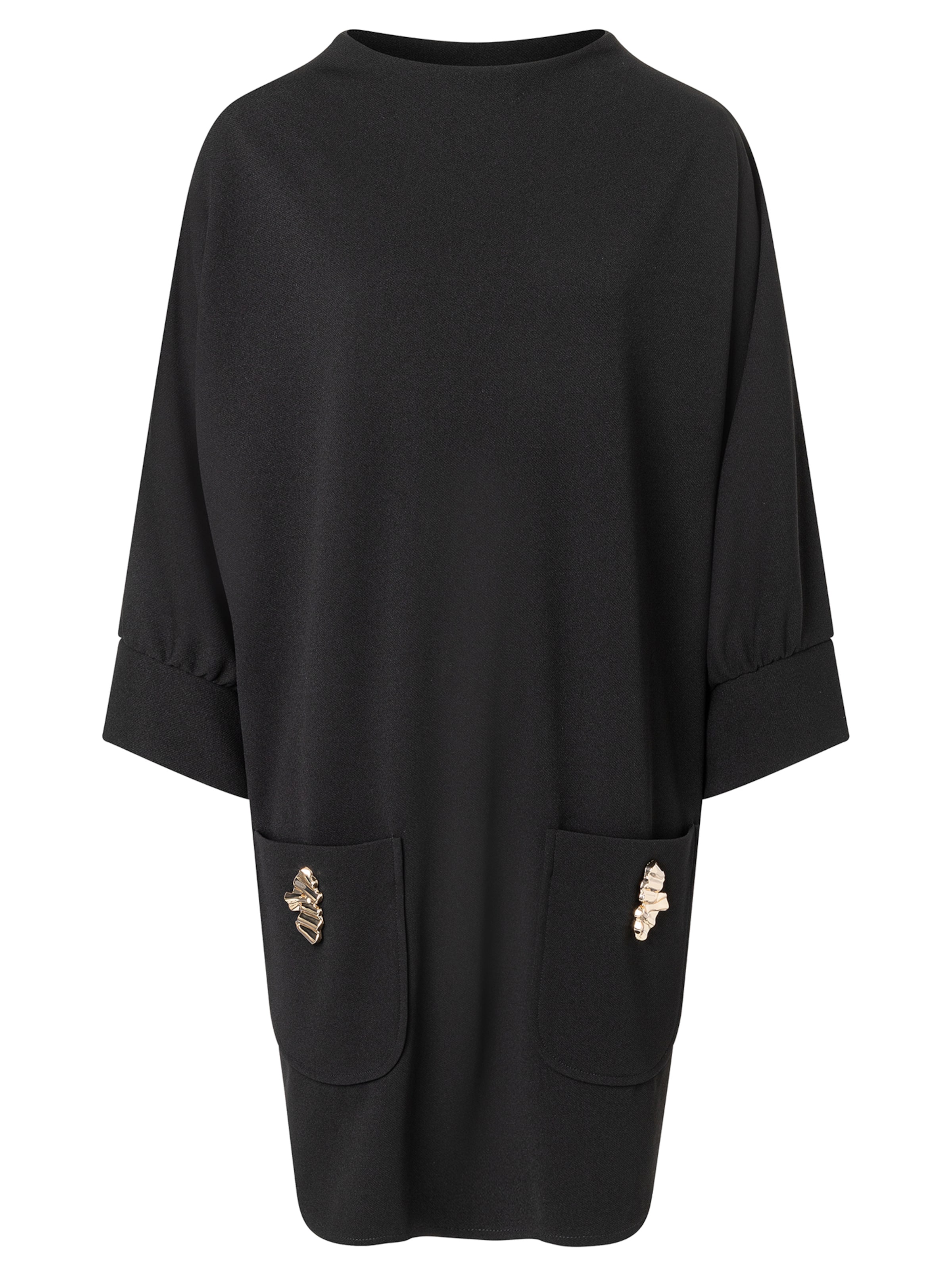 Ana Alcazar Jurk 'Adwa' in Zwart: voorkant