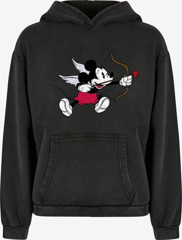 ABSOLUTE CULT Sweatshirt 'Mickey Mouse - Love Cherub' in Black: front