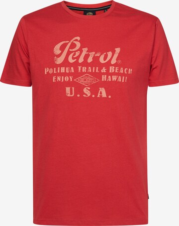 Petrol Industries Shirt 'Sandcastle' in Red: front