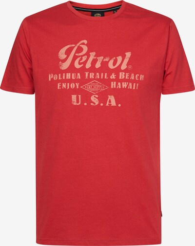 Petrol Industries T-Shirt 'Sandcastle' en pêche / rouge sang, Vue avec produit