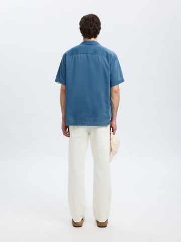 SELECTED Comfort fit Overhemd in Blauw