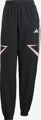 Effilé Pantalon de sport 'Tiro' ADIDAS SPORTSWEAR en noir : devant
