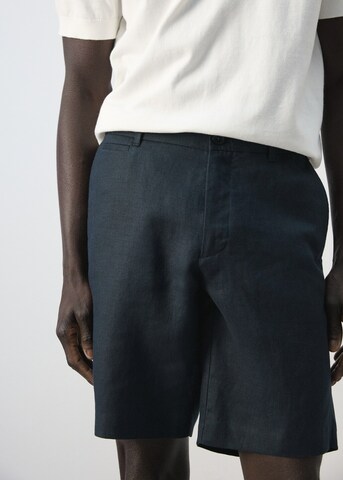MANGO MAN Slim fit Pants 'Carp' in Blue