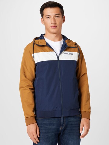 Veste mi-saison 'Rush' JACK & JONES en bleu : devant