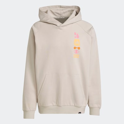 ADIDAS PERFORMANCE Athletic Sweatshirt in Cream / Light yellow / Light orange / Light pink, Item view