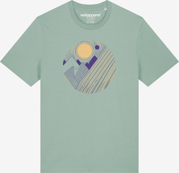 T-Shirt 'Geometric Landscape 3' Watapparel en vert : devant