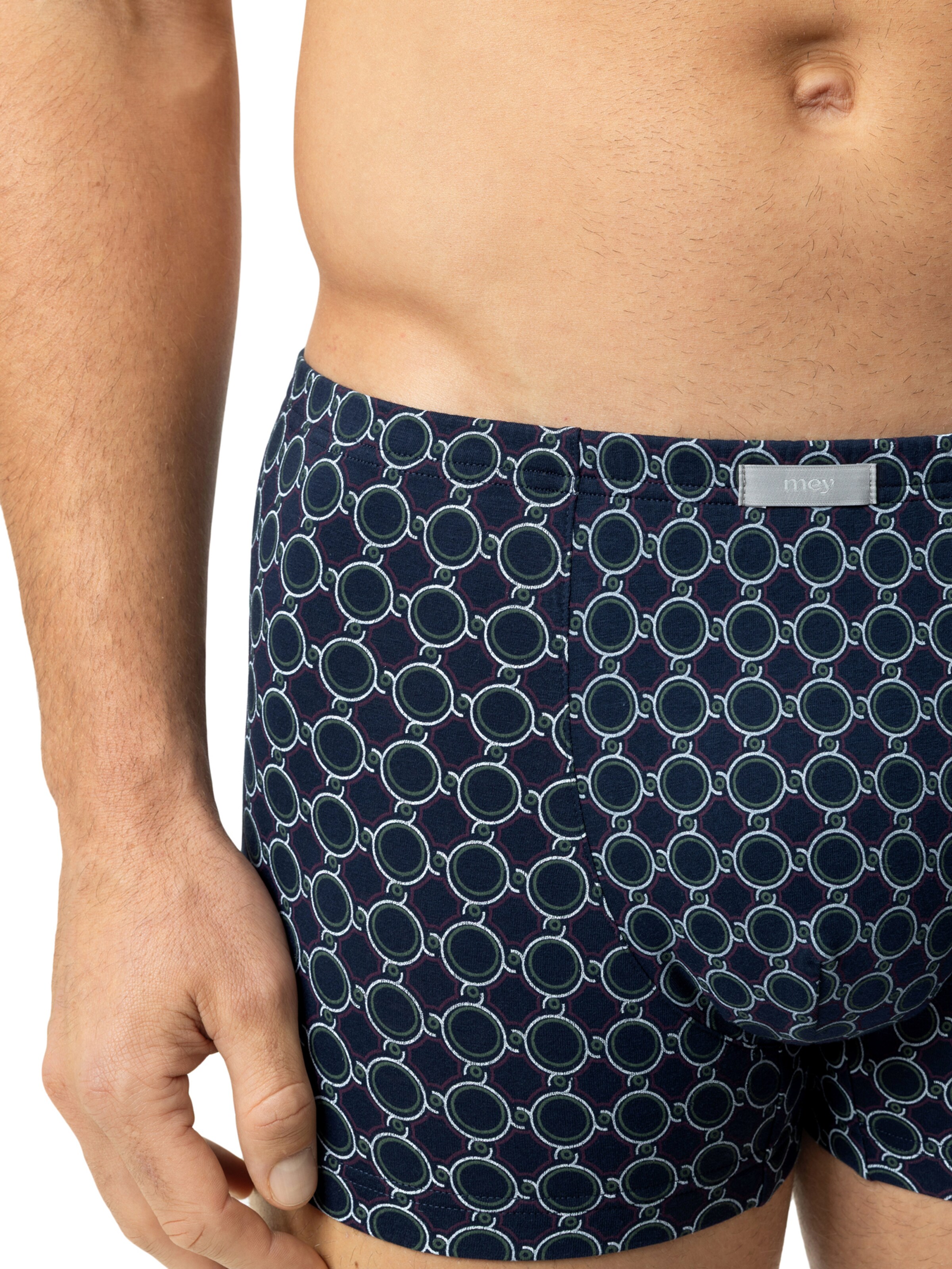 Mey Boxershorts 'Sleek Circles' in Blauw