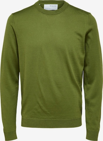 Pull-over 'Town' SELECTED HOMME en vert : devant