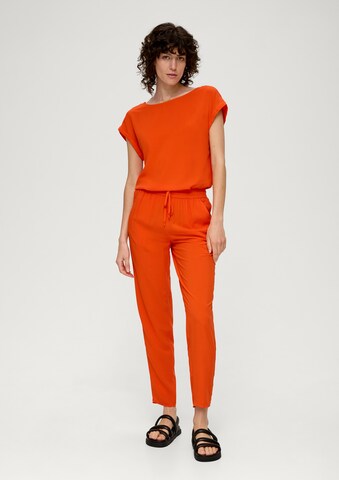 s.Oliver Lużny krój Spodnie w kolorze pomarańczowy
