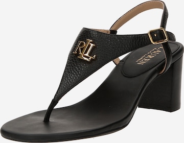 Tongs 'WESTCOTT II' Lauren Ralph Lauren en noir : devant