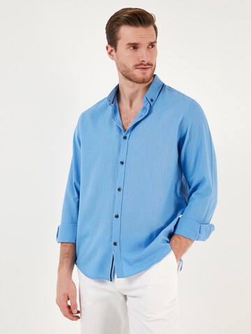Buratti Regular Fit Hemd in Blau