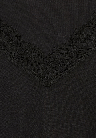 LASCANA - Camisa de pijama em preto