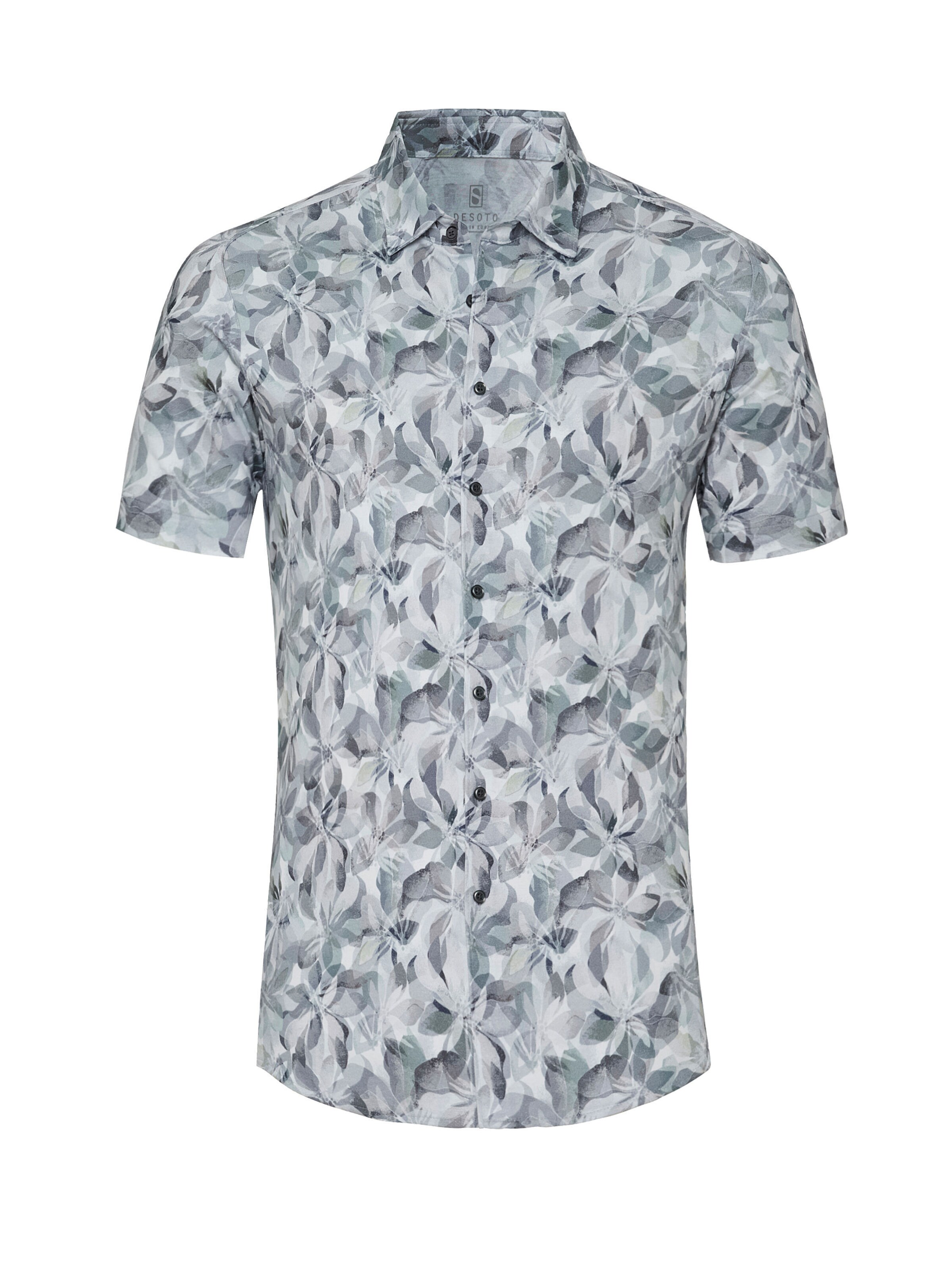 DESOTO Slim fit Overhemd in Grijs: voorkant