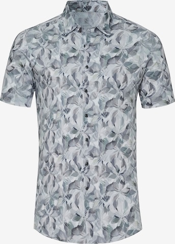 DESOTO Slim fit Button Up Shirt in Grey: front