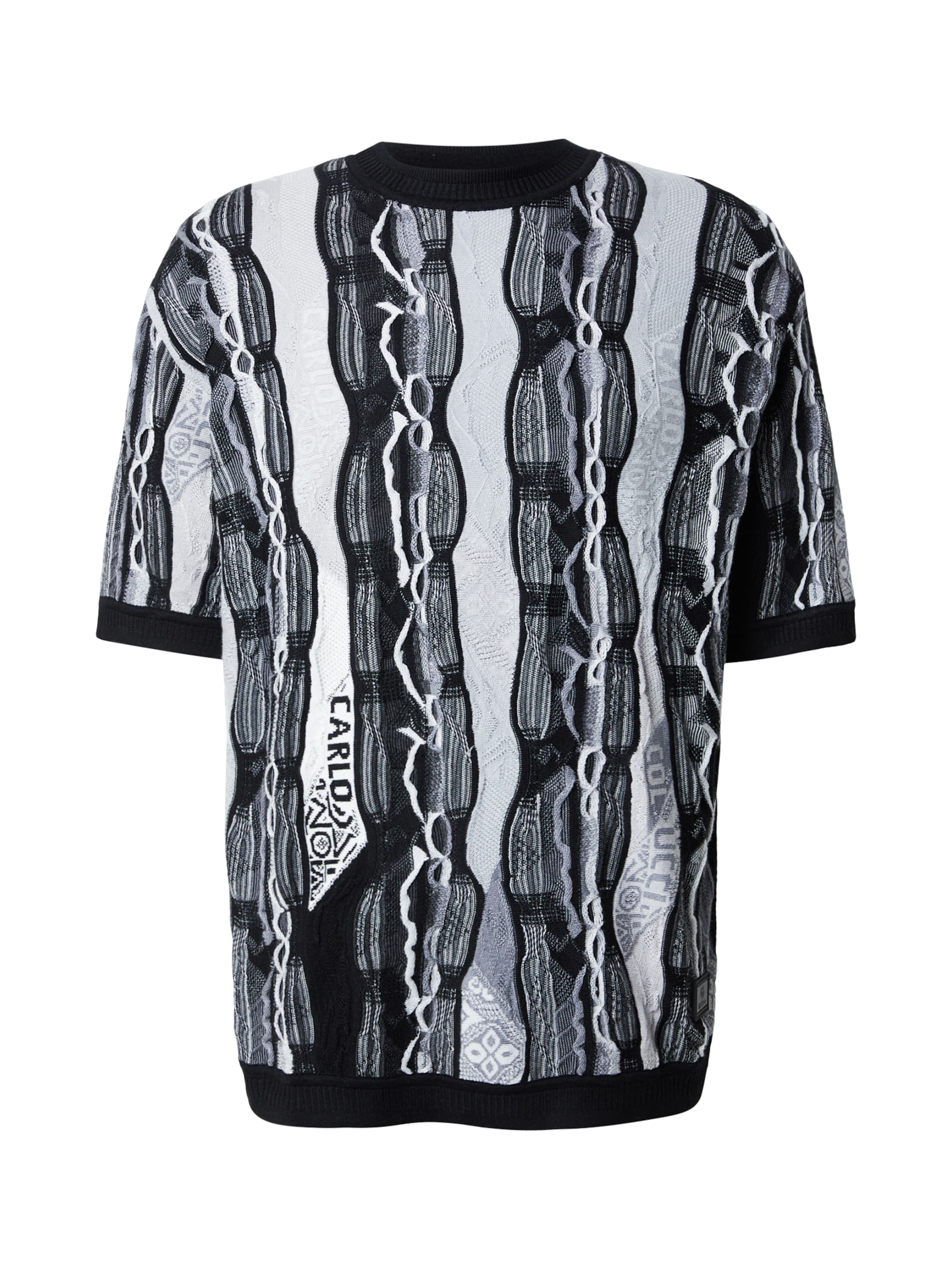 Carlo Colucci Pullover 'Favetta' in Schwarz: Vorderseite