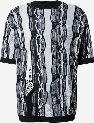 Carlo Colucci Pullover 'Favetta' in Schwarz: Vorderseite