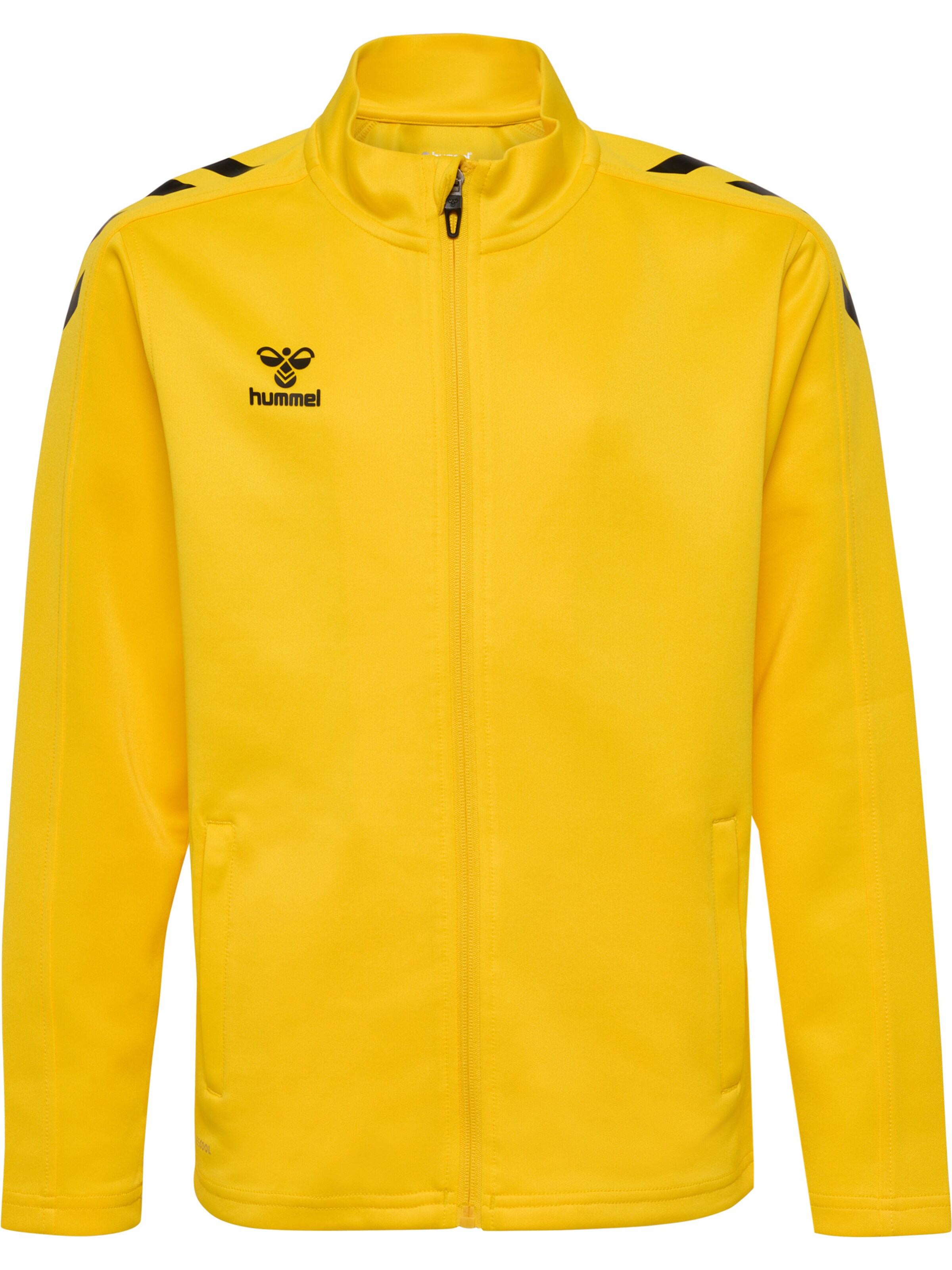 Hummel Sportsweatjacke in Gelb: Vorderseite