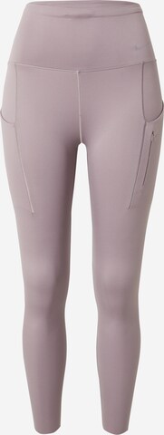 Pantalon de sport NIKE en violet : devant