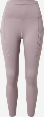 NIKE Sports trousers in Purple: front