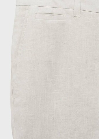 MANGO MAN Slim fit Pants 'Oyster' in Beige