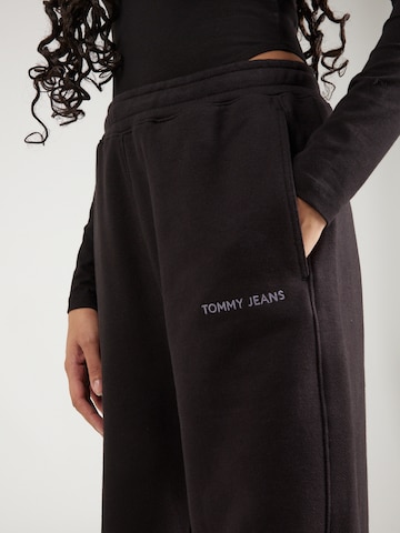 Tommy Jeans - Tapered Calças 'Classics' em preto