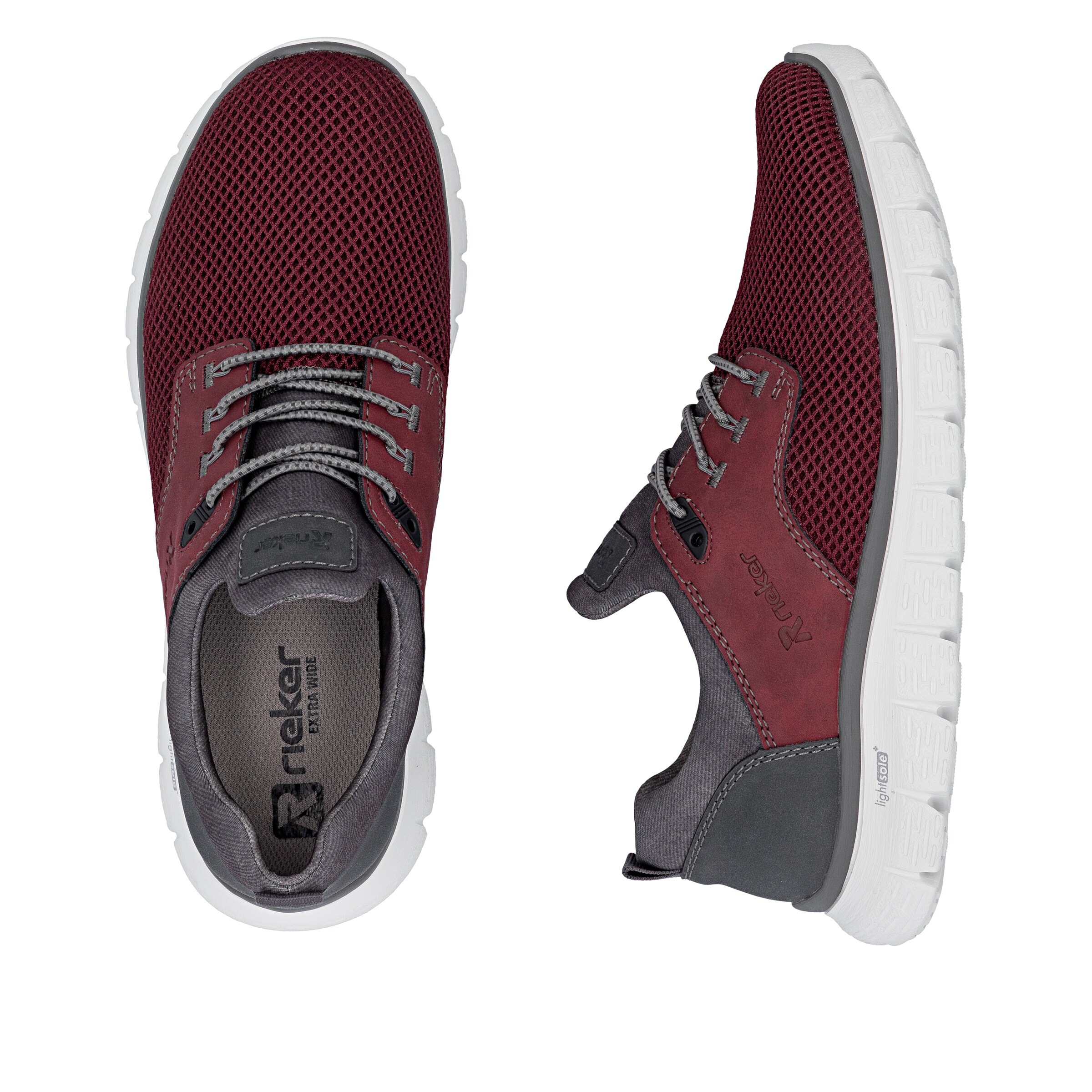 Rieker Slip-Ons in Red