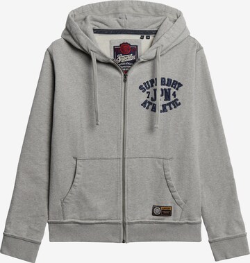 Superdry Zip-Up Hoodie in Grey: front