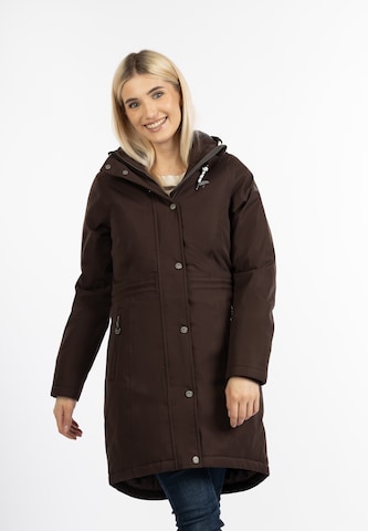 Schmuddelwedda Raincoat in Brown: front