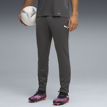 PUMA Slimfit Sportbroek 'Individual LIGA' in Grijs: voorkant