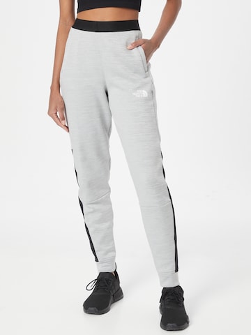 THE NORTH FACE Tapered Workout Pants in Grey: front