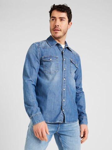 Coupe regular Chemise 'Rohan' LTB en bleu : devant